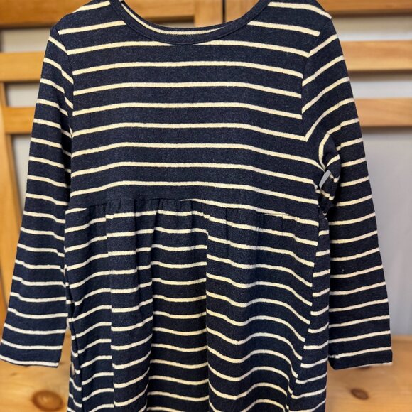 Vignette Girls Striped Long Sleeve Dress Navy/White Size 4Y NWT - Picture 1 of 6